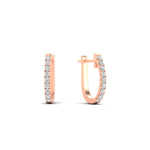 Load image into Gallery viewer, 0.25-carat-diamond-huggie-hoop-earrings-in-rose-gold-FDEAR11260ANGLE2-0.25-NL-RG