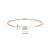 Load image into Gallery viewer, 0-25-ct-bezel-set-emerald-chain-bracelet