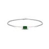 Load image into Gallery viewer, 0.25 Ct. Bezel Set Emerald Chain Bracelet