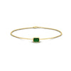 Load image into Gallery viewer, 0.25 Ct. Bezel Set Emerald Chain Bracelet