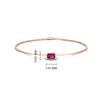 Load image into Gallery viewer, 0.25 Ct. Bezel Set Emerald Chain Bracelet