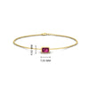 Load image into Gallery viewer, 0.25 Ct. Bezel Set Emerald Chain Bracelet