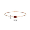 Load image into Gallery viewer, 0.25 Ct. Bezel Set Emerald Chain Bracelet