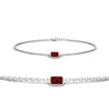 Load image into Gallery viewer, 0.25 Ct. Bezel Set Emerald Chain Bracelet