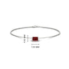 Load image into Gallery viewer, 0.25 Ct. Bezel Set Emerald Chain Bracelet