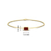 Load image into Gallery viewer, 0.25 Ct. Bezel Set Emerald Chain Bracelet