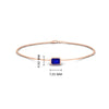 Load image into Gallery viewer, 0.25 Ct. Bezel Set Emerald Chain Bracelet