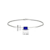Load image into Gallery viewer, 0.25 Ct. Bezel Set Emerald Chain Bracelet