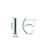 Load image into Gallery viewer, 0.25-carat-emerald-huggie-hoop-earrings-in-white-gold-FDEAR11260GEMGRANGLE2-0.25-NL-WG