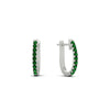 Load image into Gallery viewer, 0.25-carat-emerald-huggie-hoop-earrings-in-white-gold-FDEAR11260GEMGRANGLE2-0.25-NL-WG