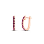Load image into Gallery viewer, 0.25-carat-pink-sapphire-huggie-hoop-earrings-in-rose-gold-FDEAR11260GSADRPIANGLE2-0.25-NL-RG