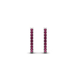 Load image into Gallery viewer, 0.25-carat-pink-sapphire-huggie-hoop-earrings-in-white-gold-FDEAR11260GSADRPIANGLE2-0.25-NL-WG