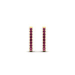 Load image into Gallery viewer, 0.25-carat-pink-sapphire-huggie-hoop-earrings-in-yellow-gold-FDEAR11260GSADRPIANGLE2-0.25-NL-YG