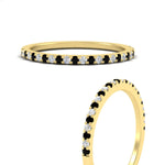 Load image into Gallery viewer, 0.25-carat-round-black-diamond-wedding-ring-in-yellow-gold-FD8370GBLACKANGLE3-0.25CT-NL-YG.jpg