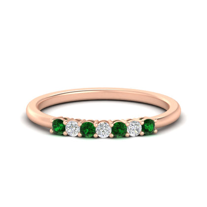 0.25-carat-round-diamond-7-stone-wedding-band-in-rose-gold-FD8008B7-0.25CT-NL-RG