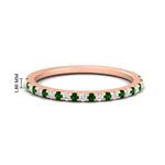 Load image into Gallery viewer, 0.25-carat-round-emerald-wedding-ring-in-rose-gold-FD8370GEMGR-0.25CT-NL-RG-HW.jpg