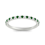 Load image into Gallery viewer, 0.25-carat-round-emerald-wedding-ring-in-white-gold-FD8370GEMGRANGLE5-0.25CT-NL-WG.jpg