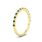 Load image into Gallery viewer, 0.25-carat-round-emerald-wedding-ring-in-yellow-gold-FD8370GEMGRANGLE2-0.25CT-NL-YG.jpg