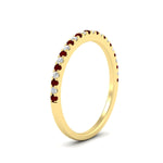 Load image into Gallery viewer, 0.25-carat-round-ruby-wedding-ring-in-yellow-gold-FD8370GRUDRANGLE2-0.25CT-NL-YG.jpg