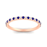 Load image into Gallery viewer, 0.25-carat-round-sapphire-wedding-ring-in-rose-gold-FD8370GSABLANGLE5-0.25CT-NL-RG.jpg