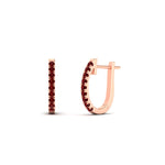 Load image into Gallery viewer, 0.25-carat-ruby-huggie-hoop-earrings-in-rose-gold-FDEAR11260GRUDRANGLE2-0.25-NL-RG