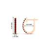 Load image into Gallery viewer, 0.25-carat-ruby-huggie-hoop-earrings-in-rose-gold-FDEAR11260GRUDRANGLE2-0.25-NL-RG
