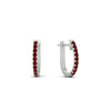 Load image into Gallery viewer, 0.25-carat-ruby-huggie-hoop-earrings-in-white-gold-FDEAR11260GRUDRANGLE2-0.25-NL-WG