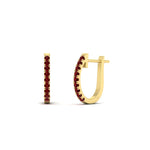 Load image into Gallery viewer, 0.25-carat-ruby-huggie-hoop-earrings-in-yellow-gold-FDEAR11260GRUDRANGLE2-0.25-NL-YG