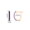 Load image into Gallery viewer, 0.25-carat-sapphire-huggie-hoop-earrings-in-rose-gold-FDEAR11260GSABLANGLE2-0.25-NL-RG