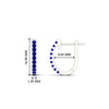 Load image into Gallery viewer, 0.25-carat-sapphire-huggie-hoop-earrings-in-white-gold-FDEAR11260GSABLANGLE2-0.25-NL-WG