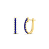 Load image into Gallery viewer, 0.25-carat-sapphire-huggie-hoop-earrings-in-yellow-gold-FDEAR11260GSABLANGLE2-0.25-NL-YG