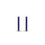 Load image into Gallery viewer, 0.25-carat-sapphire-huggie-hoop-earrings-in-yellow-gold-FDEAR11260GSABLANGLE2-0.25-NL-YG
