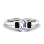 Load image into Gallery viewer, 0.25-ct-emerald-cut-three-stone-black-diamond-engagement-ring-in-white-gold-fdenr9299emgblacksleep-0.25ct-nl-wg.jpg