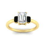 Load image into Gallery viewer, 0.25-ct-emerald-cut-three-stone-black-diamond-engagement-ring-in-yellow-gold-fdenr9299emgblackangle5-0.25ct-nl-yg.jpg