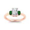 Load image into Gallery viewer, 0.25-ct-emerald-cut-three-stone-emerald-engagement-ring-in-rose-gold-fdenr9299emgemgrangle5-0.25ct-nl-rg.jpg