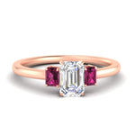 Load image into Gallery viewer, 0.25-ct-emerald-cut-three-stone-pink-sapphire-engagement-ring-in-rose-gold-fdenr9299emgsadrpisleep-0.25ct-nl-rg.jpg