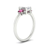 Load image into Gallery viewer, 0.25-ct-emerald-cut-three-stone-pink-sapphire-engagement-ring-in-white-gold-fdenr9299emgsadrpiangle2-0.25ct-nl-wg.jpg