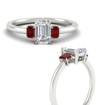 Load image into Gallery viewer, 0.25-ct-emerald-cut-three-stone-ruby-engagement-ring-in-white-gold-fdenr9299emgrudrangle3-0.25ct-nl-wg.jpg