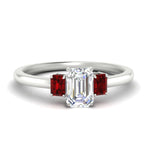 Load image into Gallery viewer, 0.25-ct-emerald-cut-three-stone-ruby-engagement-ring-in-white-gold-fdenr9299emgrudrsleep-0.25ct-nl-wg.jpg