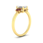 Load image into Gallery viewer, 0.25-ct-emerald-cut-three-stone-ruby-engagement-ring-in-yellow-gold-fdenr9299emgrudrangle2-0.25ct-nl-yg.jpg