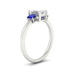 Load image into Gallery viewer, 0.25-ct-emerald-cut-three-stone-sapphire-engagement-ring-in-white-gold-fdenr9299emgsablangle2-0.25ct-nl-wg.jpg