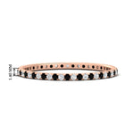 Load image into Gallery viewer, 0.25-ct-round-diamond-eternity-band-with-black-diamond-in-rose-gold-FDEWB8371GBLACK-0.25CT-NL-RG-HW