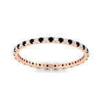 Load image into Gallery viewer, 0.25-ct-round-diamond-eternity-band-with-black-diamond-in-rose-gold-FDEWB8371GBLACKANGLE5-0.25CT-NL-RG