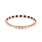Load image into Gallery viewer, 0.25-ct-round-diamond-eternity-band-with-ruby-in-rose-gold-FDEWB8371GRUDRANGLE5-0.25CT-NL-RG