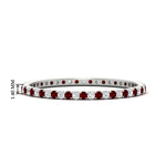 Load image into Gallery viewer, 0.25-ct-round-diamond-eternity-band-with-ruby-in-white-gold-FDEWB8371GRUDR-0.25CT-NL-WG-HW