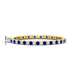 Load image into Gallery viewer, 0.25-ct-round-diamond-eternity-band-with-sapphire-in-yellow-gold-FDEWB8371GSABL-0.25CT-NL-YG-HW