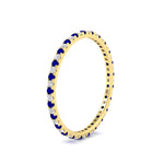 Load image into Gallery viewer, 0.25-ct-round-diamond-eternity-band-with-sapphire-in-yellow-gold-FDEWB8371GSABLANGLE2-0.25CT-NL-YG