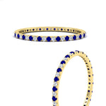 Load image into Gallery viewer, 0.25-ct-round-diamond-eternity-band-with-sapphire-in-yellow-gold-FDEWB8371GSABLANGLE3-0.25CT-NL-YG
