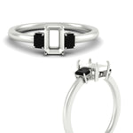 Load image into Gallery viewer, 0.25-ct-semi-mount-three-stone-black-diamond-engagement-ring-in-white-gold-fdenr9299smgblackangle3-0.25ct-nl-wg.jpg