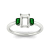 Load image into Gallery viewer, 0.25-ct-semi-mount-three-stone-emerald-engagement-ring-in-white-gold-fdenr9299smgemgrangle5-0.25ct-nl-wg.jpg